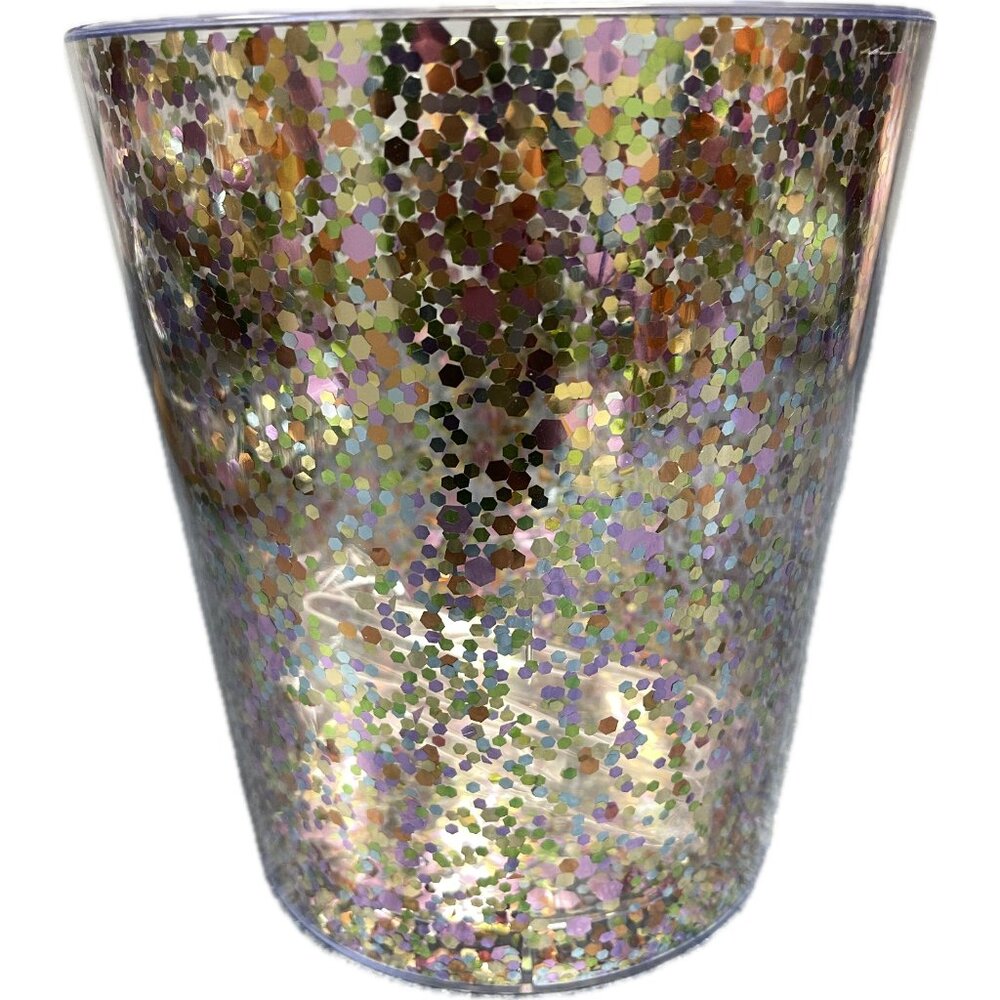 Target Bullseye’s Playground Ice Bucket w/Tongs Sparkly Confetti Disco NEW